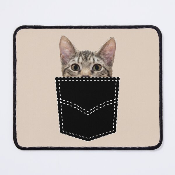 Item preview, Cat in pocket - Cat in the pocket - Funny cats designed and sold by Alice-Elgawi.