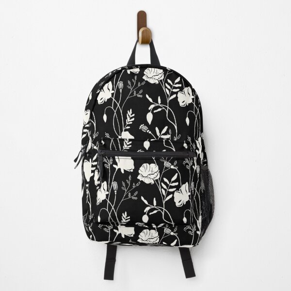 Item preview, Black and white poppies pattern designed and sold by simonaburlacu.