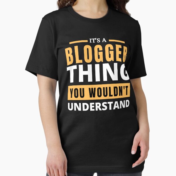 Vista previa del artículo con la obra «Blogger», diseñado y vendido por T-shirtgallery.