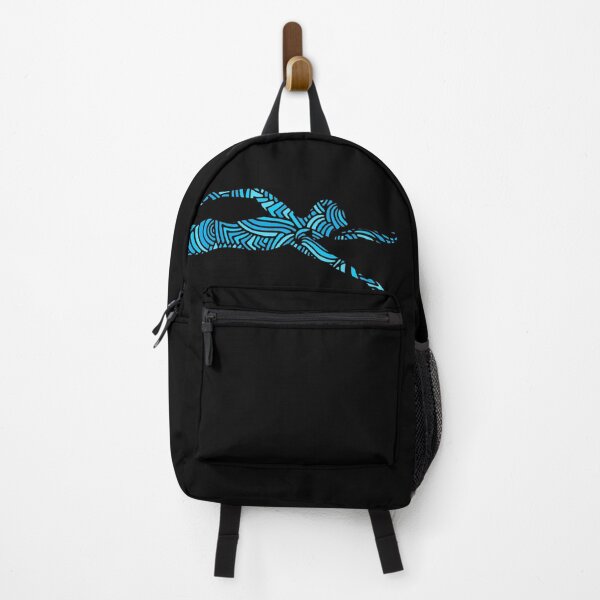 Item preview, Freestyle Swimmer with Creative Blue Wave Design Gift designed and sold by swimarts.