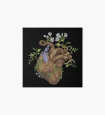 Heart - Wood Art Board Print