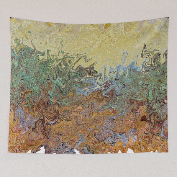 Item preview, Liquify Vincent van Gogh Olive Trees (1889) famous landscape painting.  designed and sold by Md1234t.