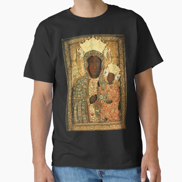 Item preview, Polish Black Madonna Icon, Christian Catholic art. Our Lady of Czestochowa wall art designed and sold by tanabe.