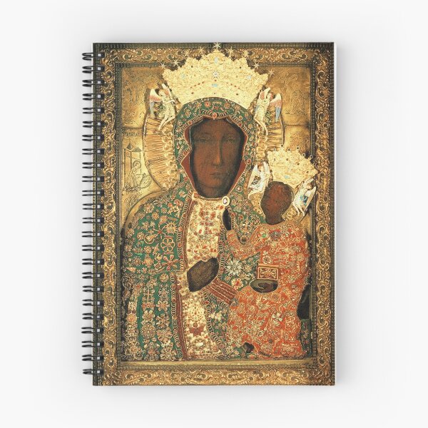 Item preview, Polish Black Madonna Icon, Christian Catholic art. Our Lady of Czestochowa wall art designed and sold by tanabe.