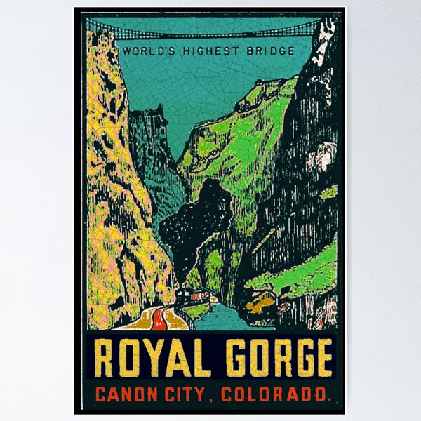 Item preview, Royal Gorge Canyon City Colorado Vintage decal designed and sold by Centuryvault.