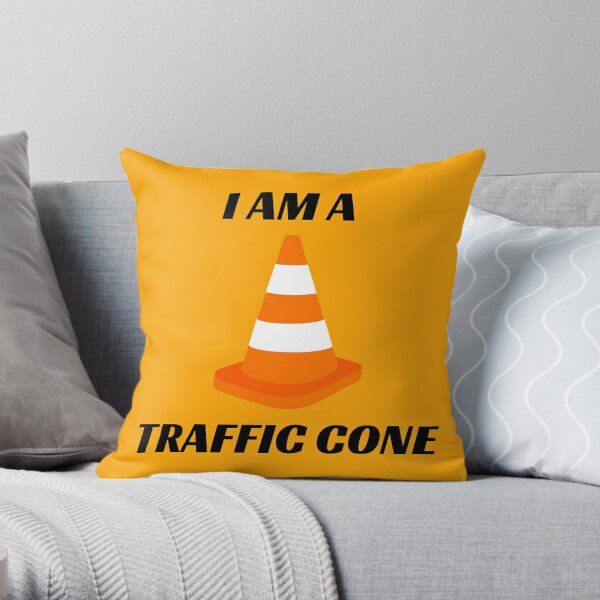 I Am A Traffic Cone Throw Pillow