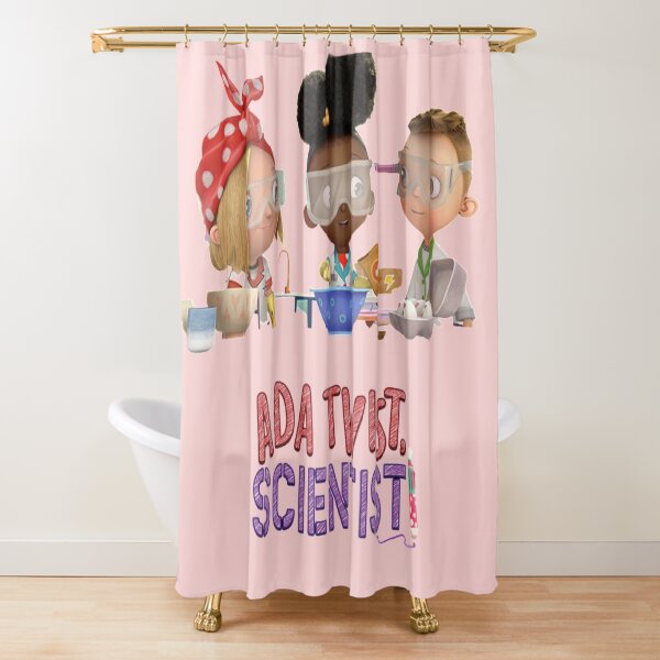 Ada twist scientist friends Netflix Shower Curtain