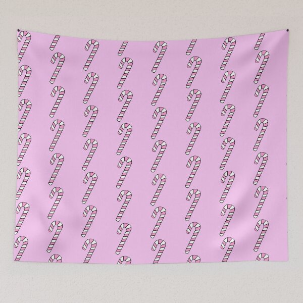 Item preview, Minimalistic Pink And White Candy Cane With Stripes designed and sold by Barolina.