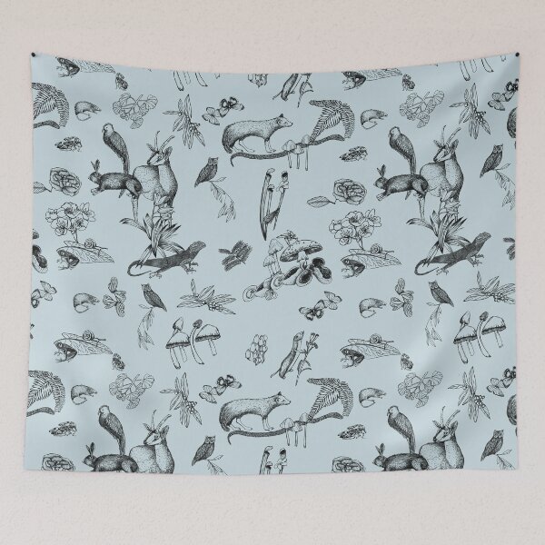 Item preview, animals plants and fungi with light blue background 2 designed and sold by maicagonzalez.