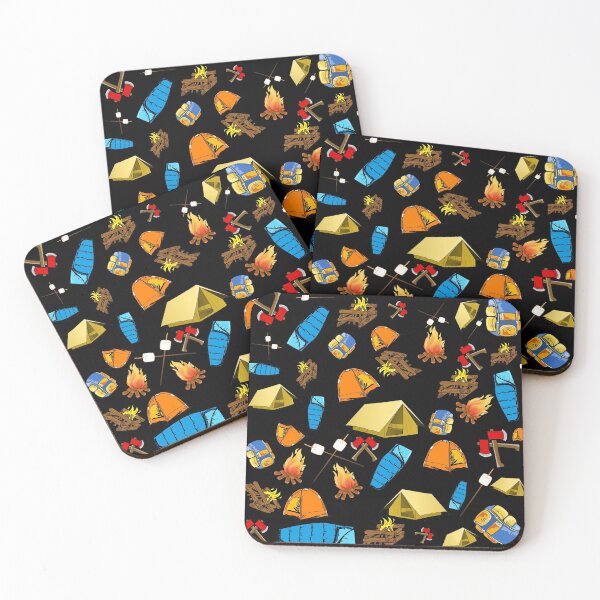 Item preview, Camping Collectibles Pattern designed and sold by Shounenbat.