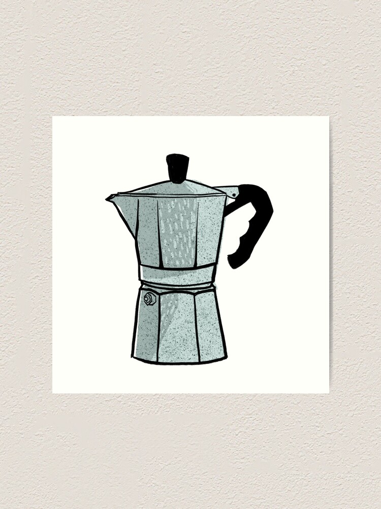 Moka Pot Art Print | Essential Decor for Cafeterias and Coffee Enthusiasts