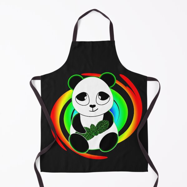 Item preview, cute animal friendly panda is sitting on a rainbow designed and sold by vilma3000.