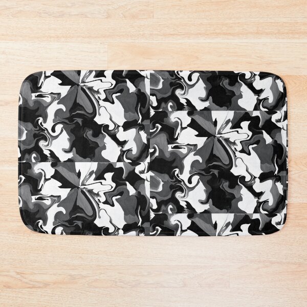 Item preview, Black and white Florets designed and sold by bonmots.