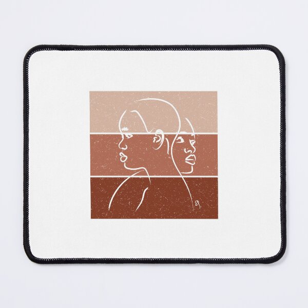 Item preview, Terracotta women silhouette with textured square backgroung illustration designed and sold by Sulcos.