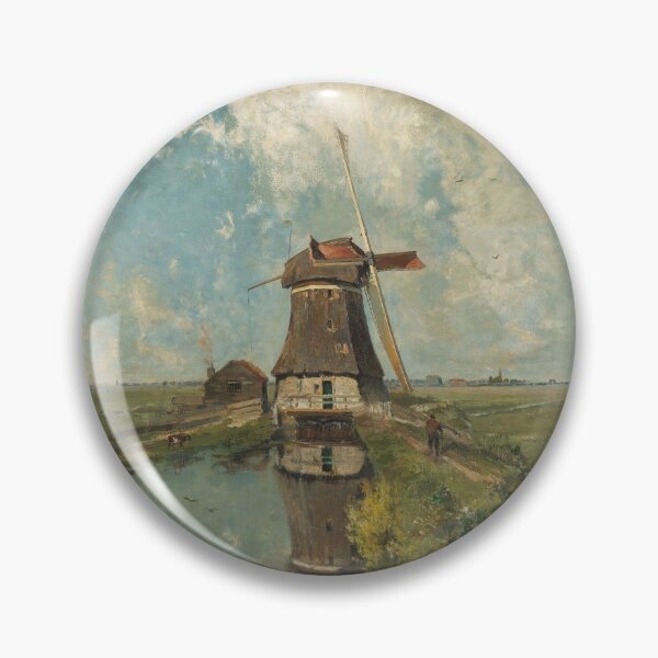 Item preview, A Painted Mill, oil in canva. designed and sold by brunosolis.