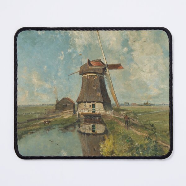 Item preview, A Painted Mill, oil in canva. designed and sold by brunosolis.