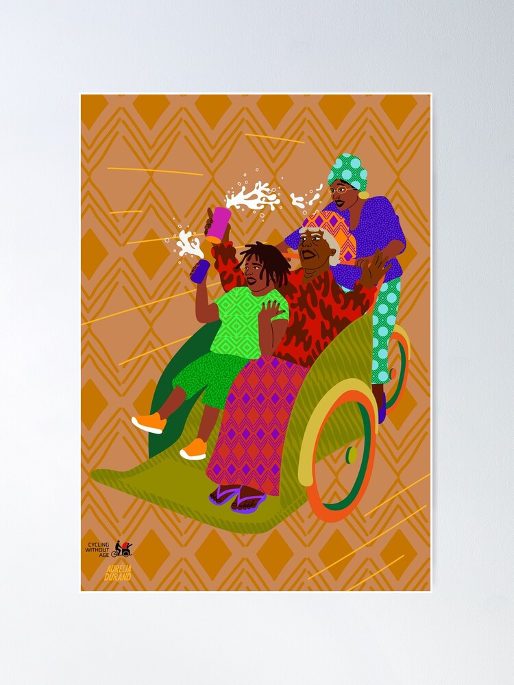 Alternate view of Africa by Cycling Without Age Poster