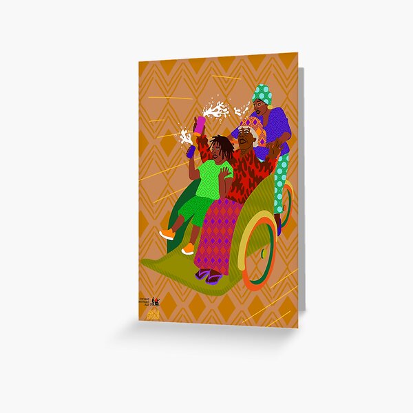 Africa by Cycling Without Age Greeting Card