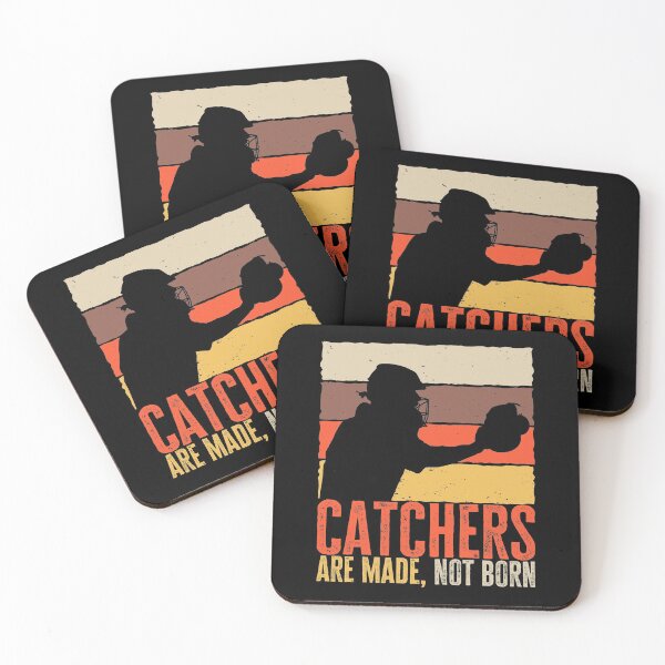 Item preview, Catchers Are Made, Not Born. Funny Retro Vintage Baseball Player, Gift for Catcher designed and sold by AS-Shirts.