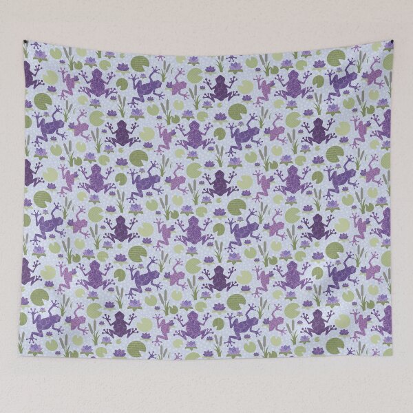 Item preview, Purple Frog Pond designed and sold by KrisInStitches.