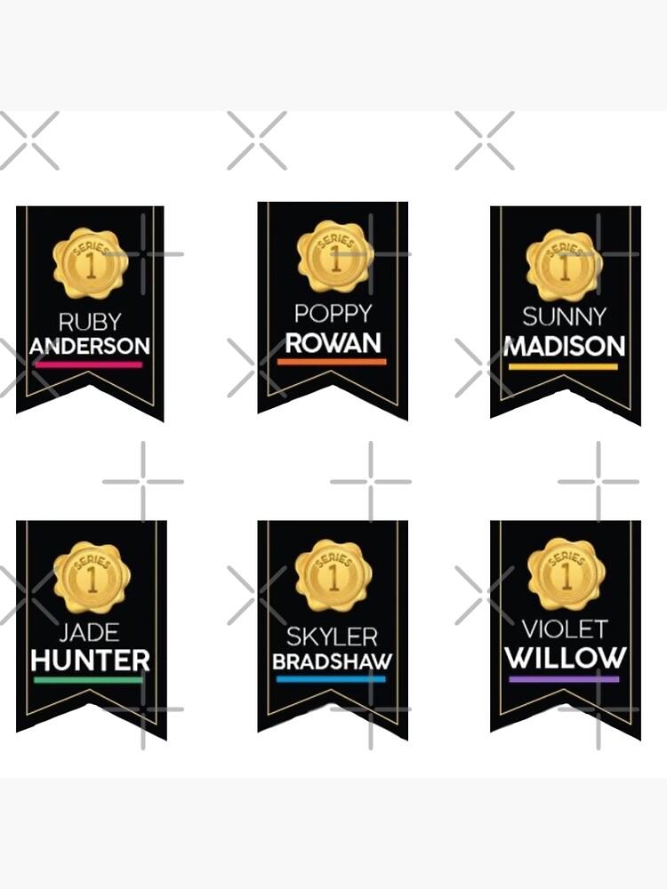 "Rainbow High series 1 character logos " Art Print for Sale by