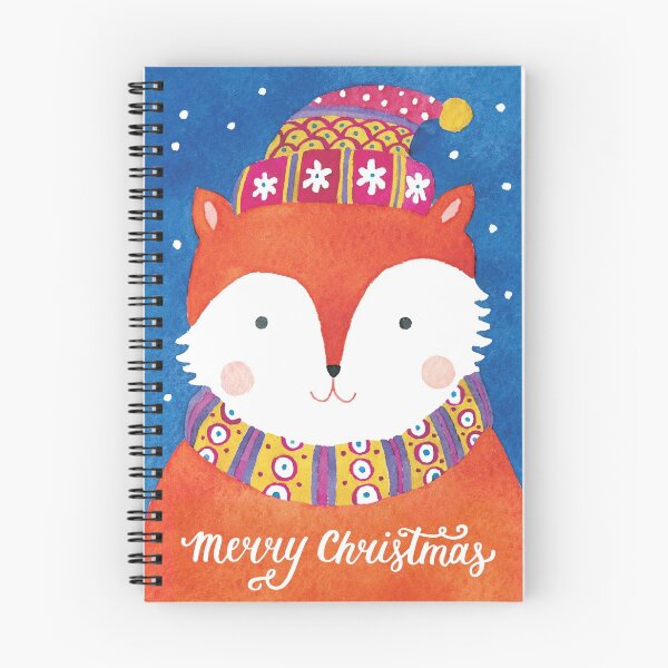 Item preview, Watercolor Christmas cute fox designed and sold by Darina Gulbina.