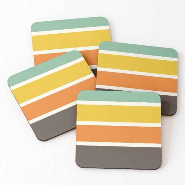 Item preview, 70s Vintage Style Summer Retro Stripes designed and sold by ind3finite.