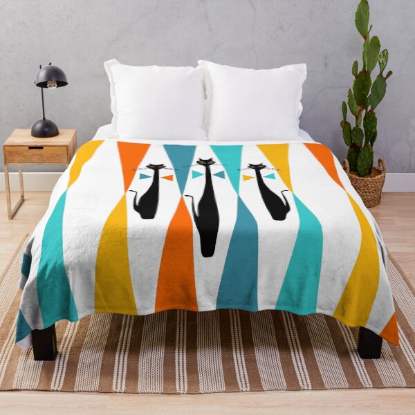 Item preview, MidCentury Modern Art 10 Jester Cats designed and sold by Old Urban Farmhouse Design Studio.