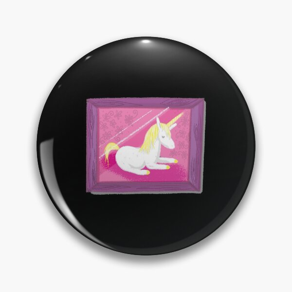 Item preview, Unicorn painting in a frame (hand drawn) designed and sold by jazzydevil.