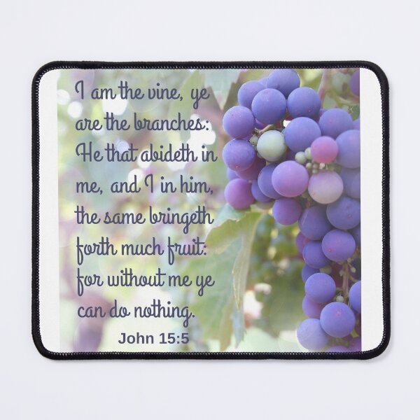 Item preview, John 15:5 KJV designed and sold by Caregiverology.