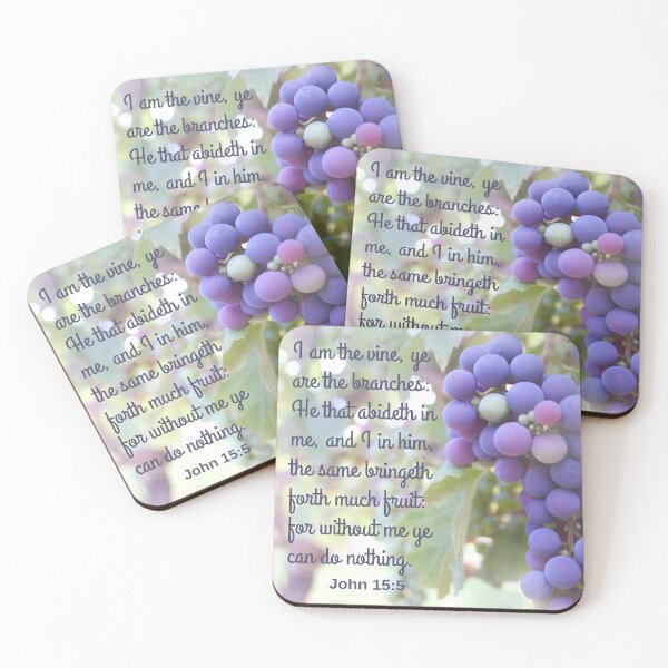 Item preview, John 15:5 KJV designed and sold by Caregiverology.