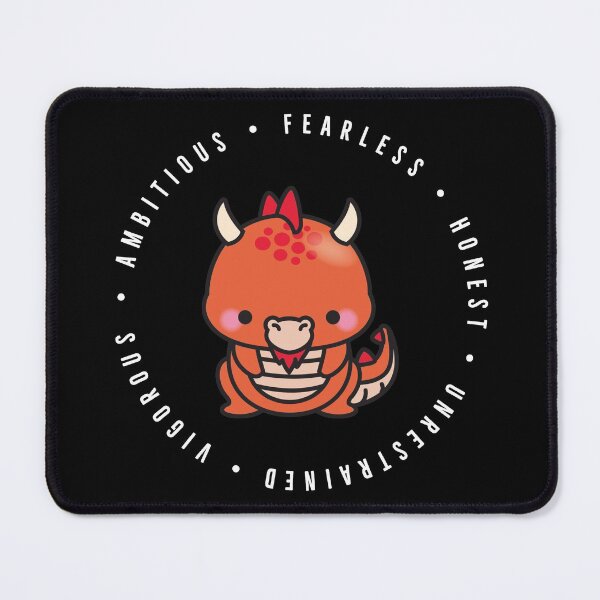 Item preview, cute chinese zodiac | year of the dragon | personality traits | ambitious, fearless, honest, unrestrained, vigorous designed and sold by cocoCabot.