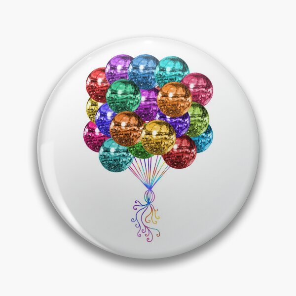 Item preview, Festive Funky Rainbow Disco Ball Balloons designed and sold by Deborah Camp.