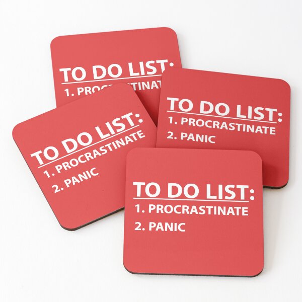 Item preview, To Do List: Procrastinate & Panic Funny Slacker designed and sold by StudioTina.