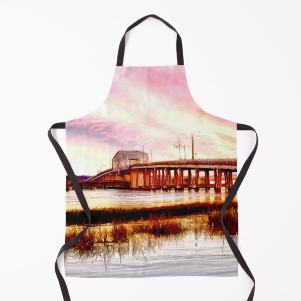 Item preview, Richard Woods Memorial Bridge in Beaufort at Sunset designed and sold by SeaChangeDesign.