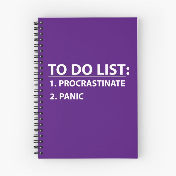 Item preview, To Do List: Procrastinate & Panic Funny Slacker designed and sold by StudioTina.
