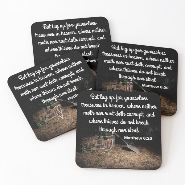 Item preview, Matthew 6:20 KJV designed and sold by Caregiverology.