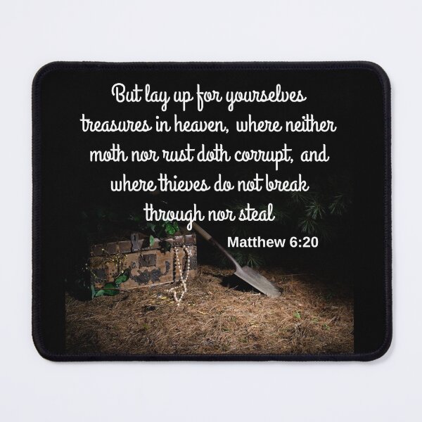 Item preview, Matthew 6:20 KJV designed and sold by Caregiverology.