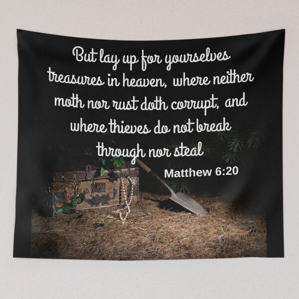 Item preview, Matthew 6:20 KJV designed and sold by Caregiverology.