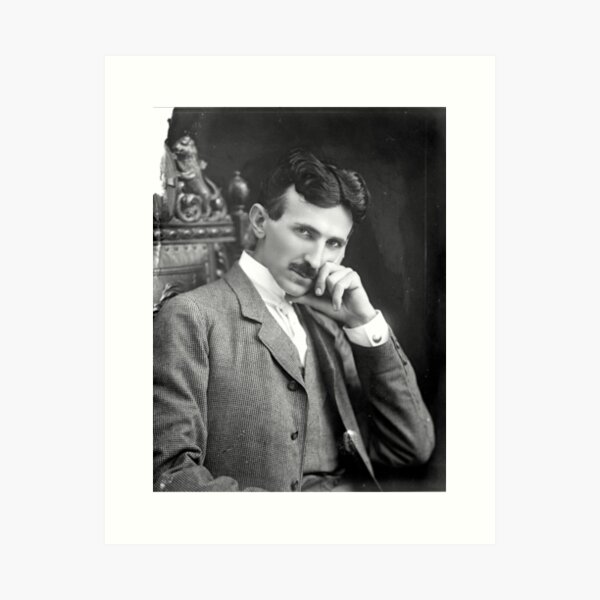NIKOLA TESLA Electricity History 13"×19" Historic Art Portrait Reprint Poster 