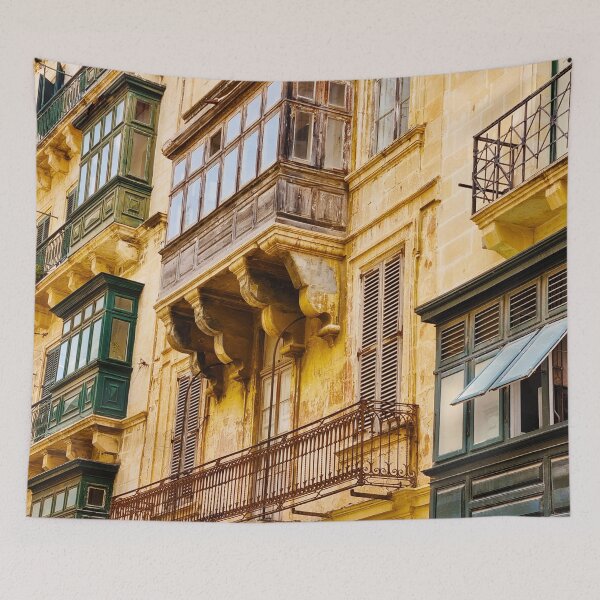 Item preview, Traditional Colorful Maltese Balcony In Historical Part Of Valletta designed and sold by Kate-P-.