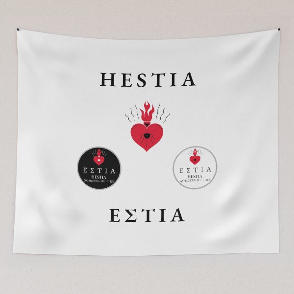 Item preview, Hestia Sticker Pack Greek Mythology Goddess of Fire Flame Heart  designed and sold by OnyxMoonDesigns.