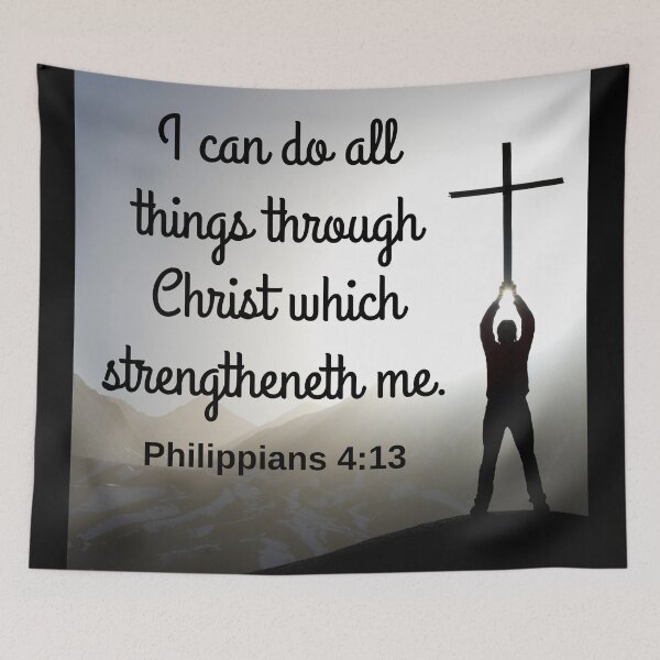 Item preview, Philippians 4:13 KJV designed and sold by Caregiverology.