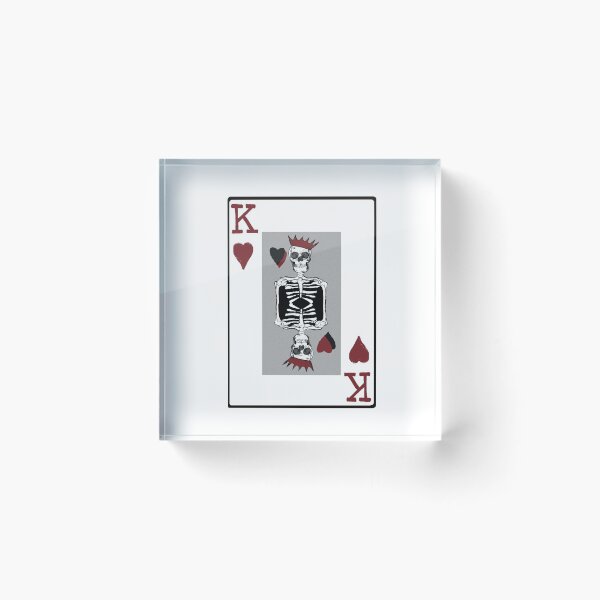 Item preview, King of Hearts Skull Card  designed and sold by lucaitlin17.