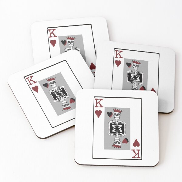 Item preview, King of Hearts Skull Card  designed and sold by lucaitlin17.
