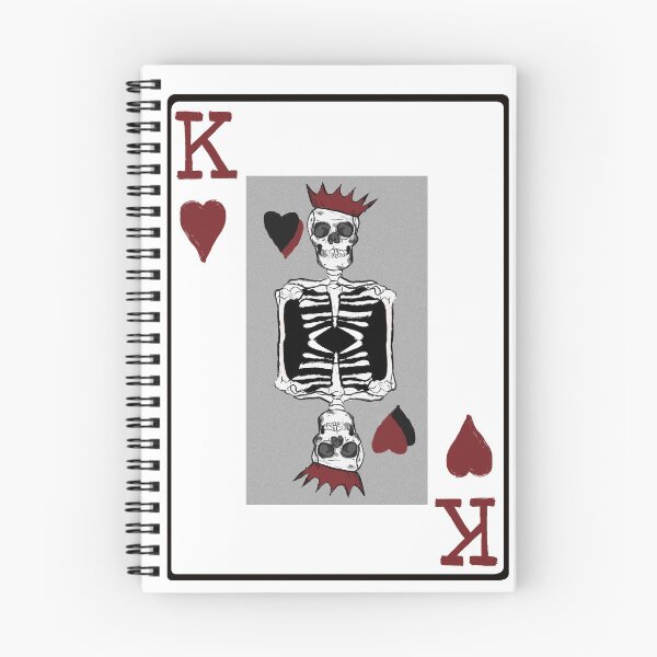 Item preview, King of Hearts Skull Card  designed and sold by lucaitlin17.