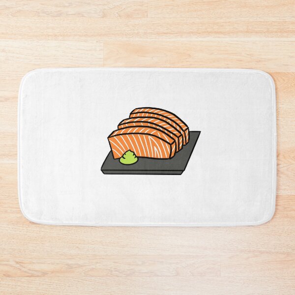 Item preview, Sashimi De Salmón Y Wasabi En Un Plato designed and sold by bonniemamadraws.