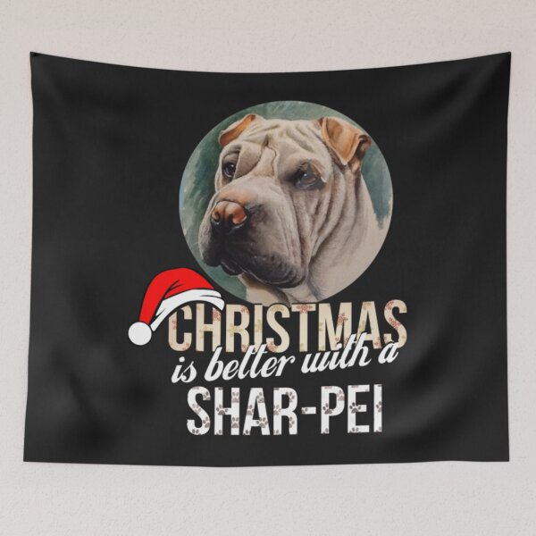 Item preview, Christmas is better with a Shar-pei designed and sold by StarcyWol.
