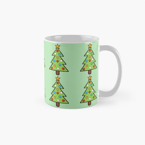 Item preview, Minimalistic Green Christmas Tree With Colorful Ornaments designed and sold by Barolina.