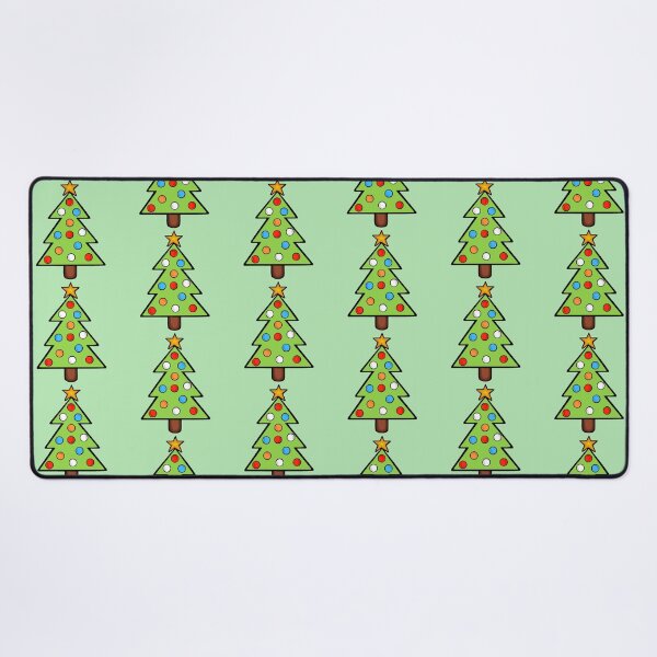 Item preview, Minimalistic Green Christmas Tree With Colorful Ornaments designed and sold by Barolina.